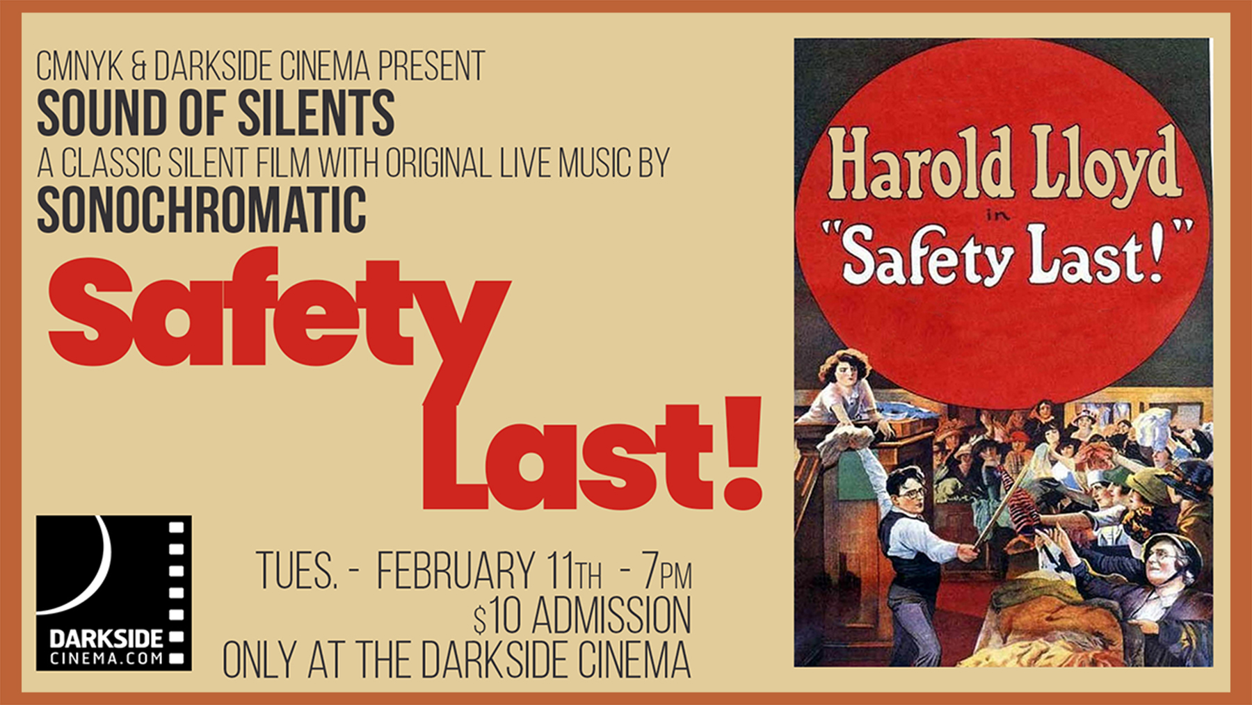 SAFETY LAST (1923) movie poster